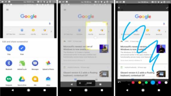 Google testira screenshot proširene mogucnosti za android 7 nougat