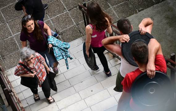 Prolaznici su navikli da viđaju "Spartance" u komšiluku