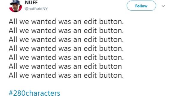 Twitter dužina tvita 280 karaktera