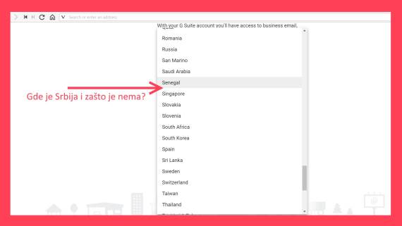 G Suite Srbija ne može da se ukljuci, G Suite Srbija problem, G Suite Srbija FATF preporuka