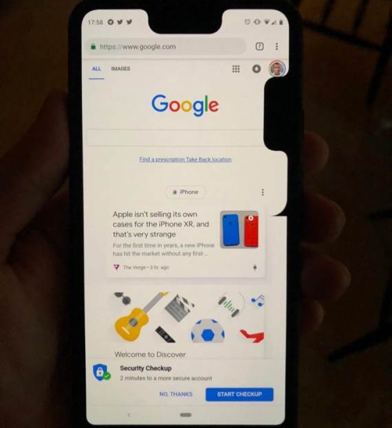 Google Pixel 3 XL notch bug, Pixel 3 XL problem, Kako rešiti Pixel 3 X problem