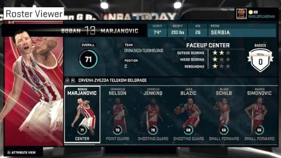 Zvezda u NBA 2K15.
