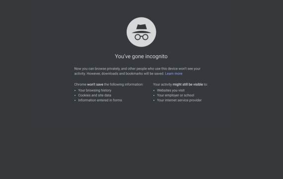 Chrome Incognito mode šta znači i šta pamti