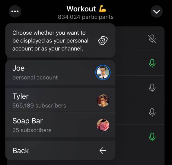 telegram aplikacija novine join as channels account