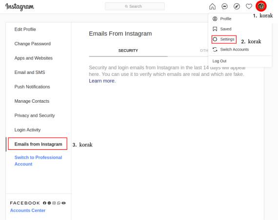 instagram emails from instagram poruke od instagrama