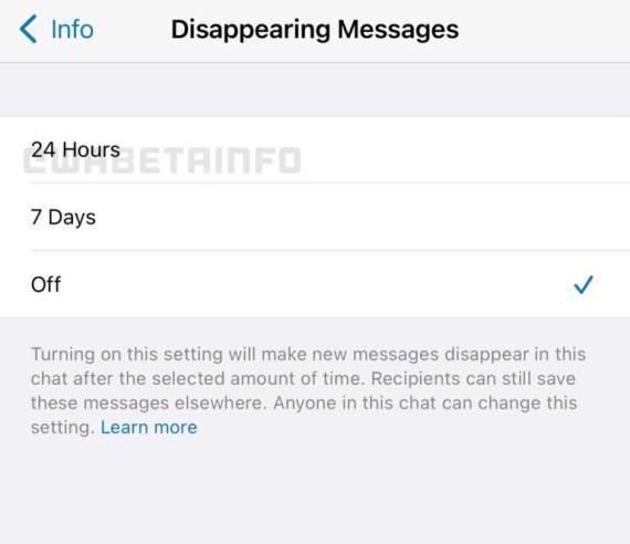 whatsapp disappearing messages poruke koje nestaju