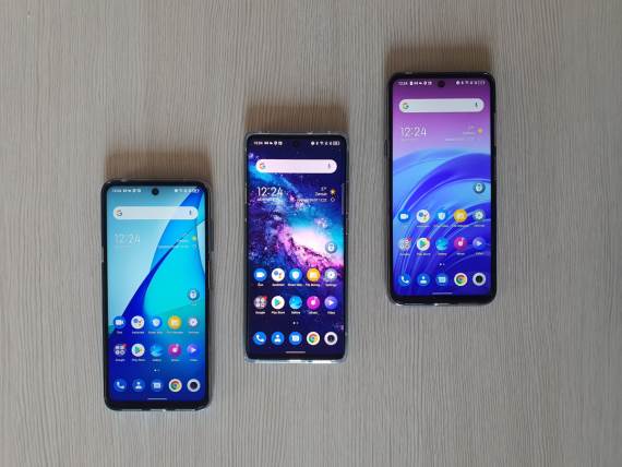 TCL 20L, 20L+ i 20 Pro 5G ekrani