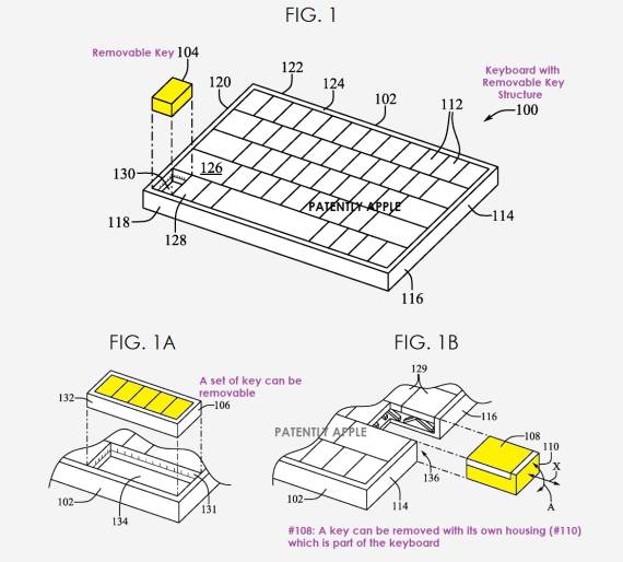 Apple patent tastature