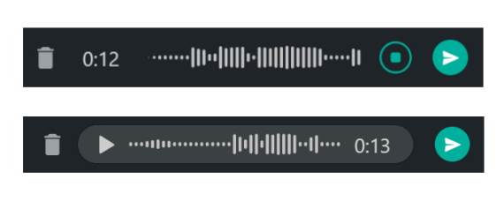 WhatsApp snimanje glasa