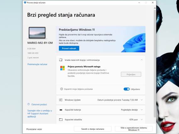 PC Health Check Aplikacija kako radi za Windows 11 1