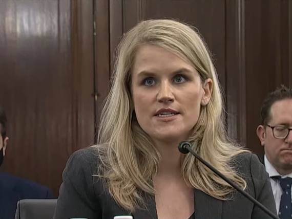 Frances Haugen pred Senatom