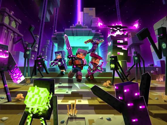 Minecraft Dungeons poster igre