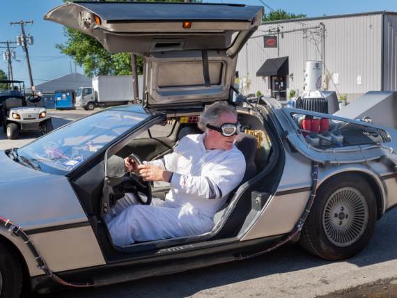 DeLorean iz filma Povratak u budućnost