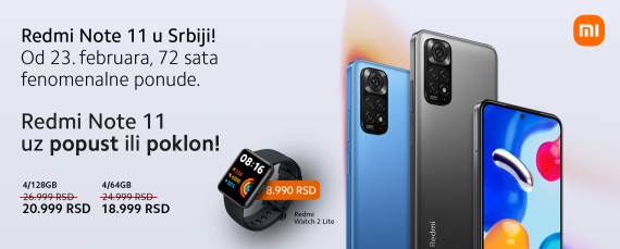 Redmi Note 11 serija cene u Srbiji od 160 evra