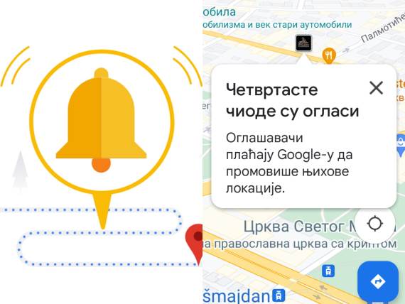 Google Maps POI promocija