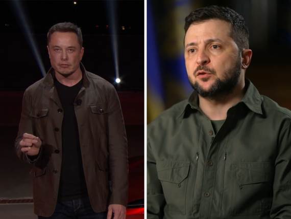 Ilon Mask i Volodimir Zelenski