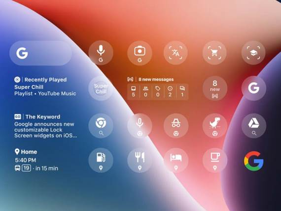 Google vidžeti za zaključani ekran iPhone uređaja iOS 16