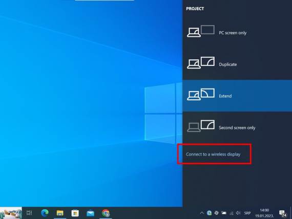 Connect to a wireless display