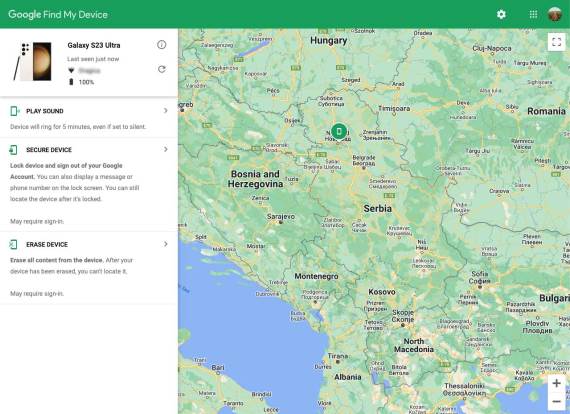 Google Find My Device