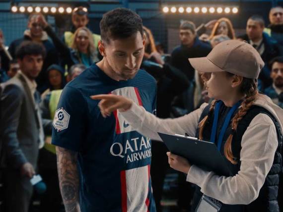 Mesi na malom fudbalu PSŽ Hisense reklama