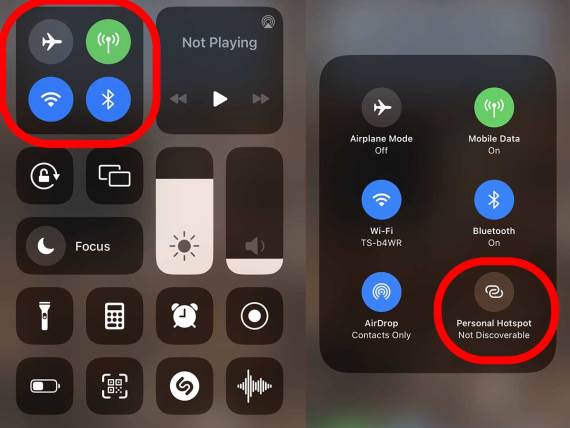 Personal Hotspot prečica