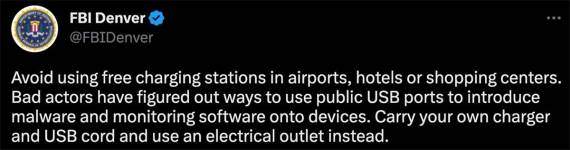 Mesta na kojima ne treba puniti telefon FBI upozorenje