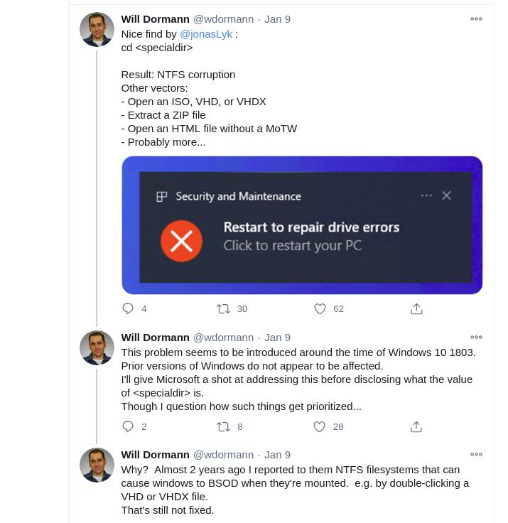 windows 10 bag hard disk