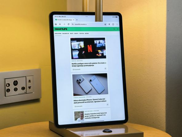 Xiaomi Pad 8 Pro skrolovanje kroz pregledač