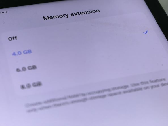 Memory extension funkcija
