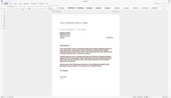 Euro-Office interfejs