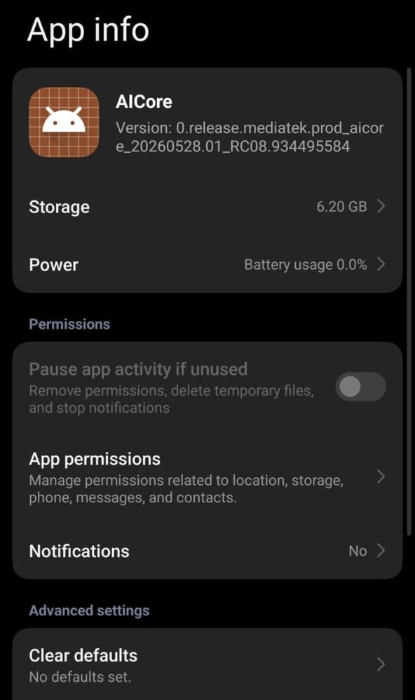 AICore App Info