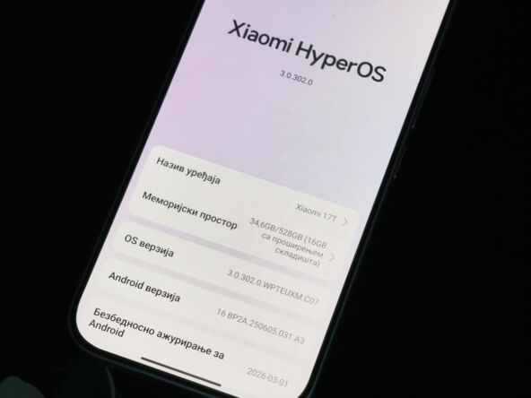 HyperOS 3 na Xiaomi 17T modelu