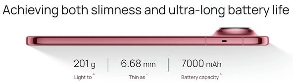 Debljina i baterija Huawei Pura X View telefona