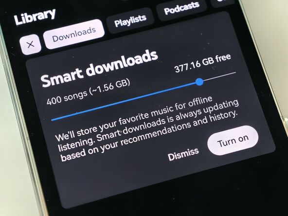 YouTube Music Smart downloads