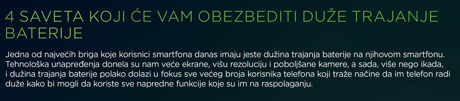 baterija mobilni telefoni saveti duže trajanje kako produžiti autonomiju