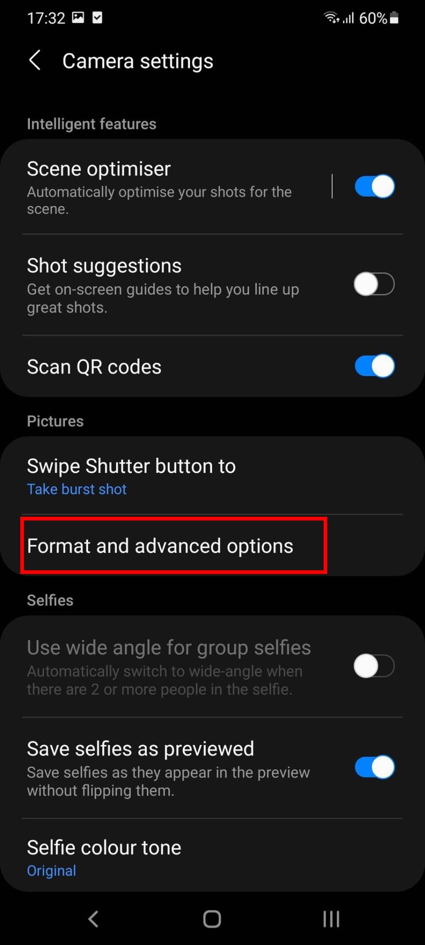 puna memorija telefona raw format kamere slika