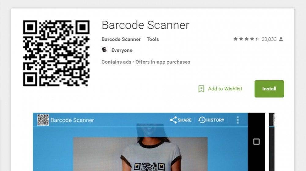barcode scanner virus malver android telefoni 
