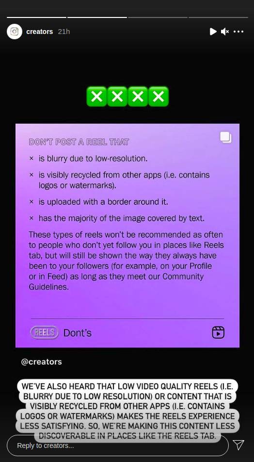 instagram reels tiktok watermark video snimak