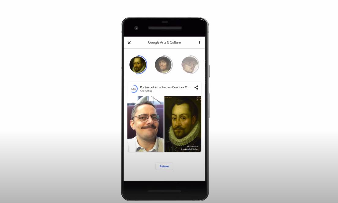 google arts and culture selfie muzeji aplikacija kamera