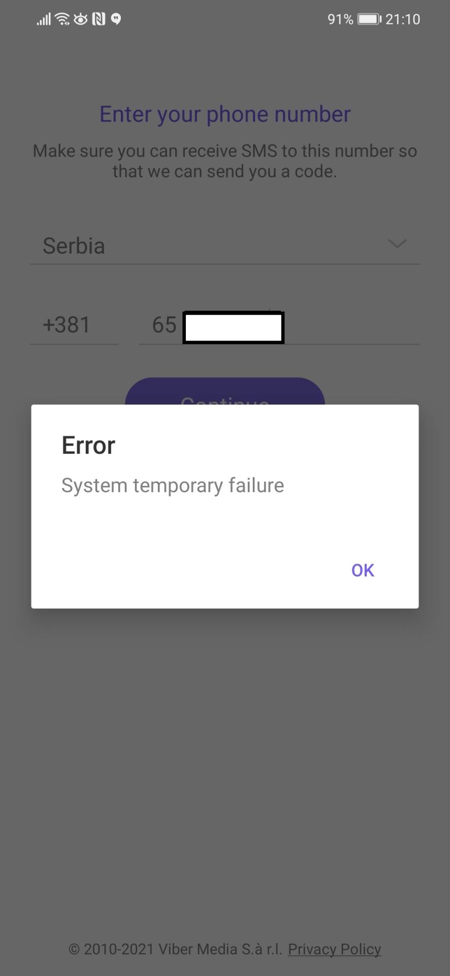 viber aplikacija pali serveri dopisivanje