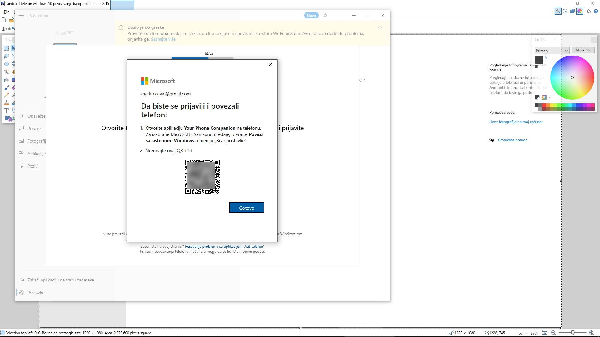 Povezivanje Android telefona na Windows računar kako se koriste Your Phone i Phone Link