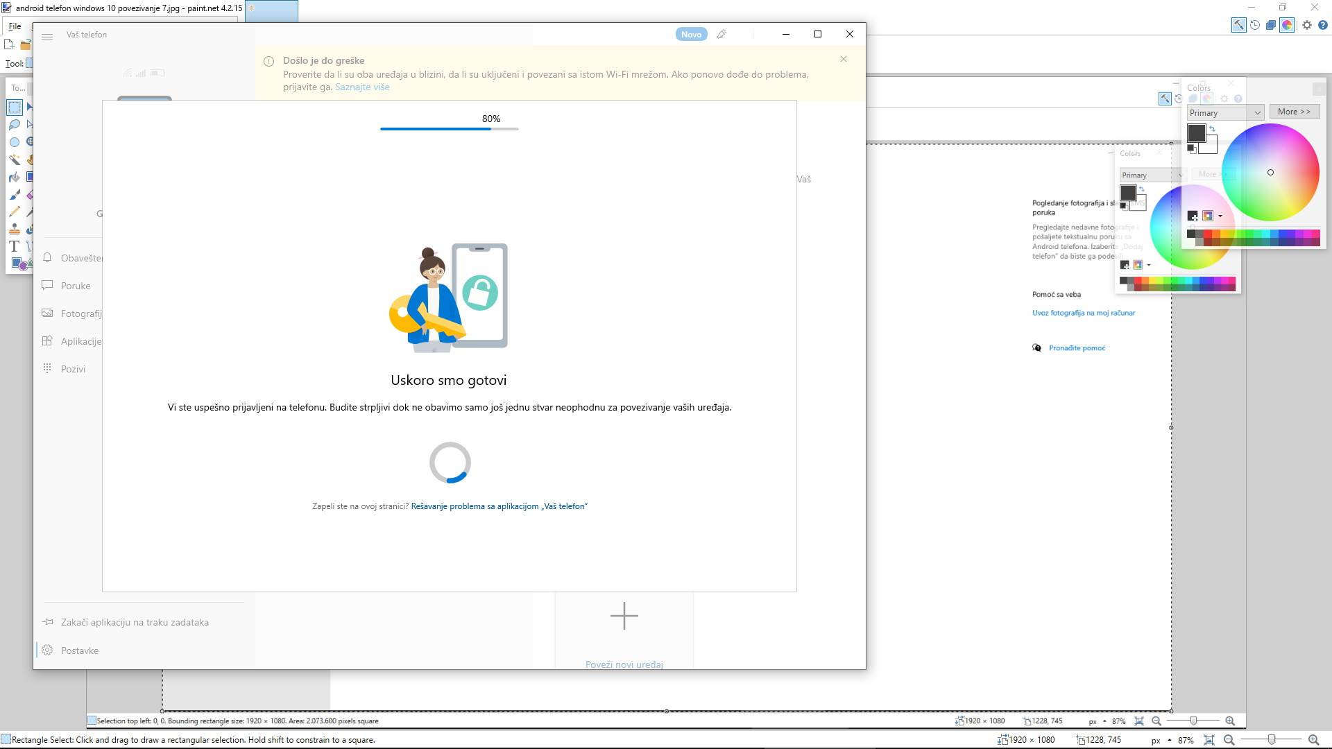 Povezivanje Android telefona na Windows računar kako se koriste Your Phone i Phone Link