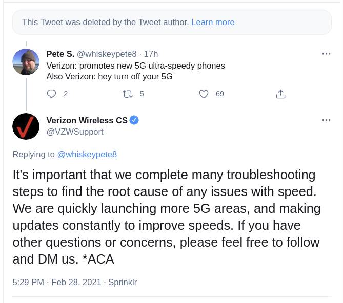 5g verizon mobilni operateri pametni telefoni tehnologije