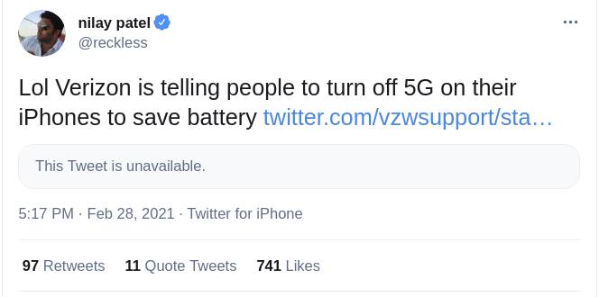 5g verizon mobilni operateri pametni telefoni tehnologije