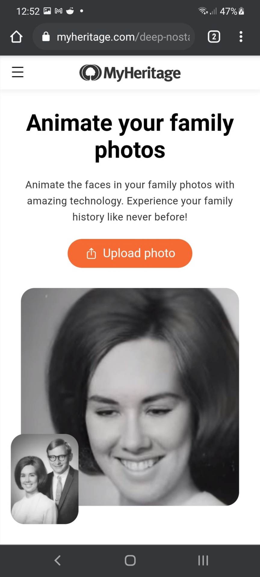 deep nostalgia oživljava stare fotografije ai veštacka inteligencija deep fake šta je kako radi