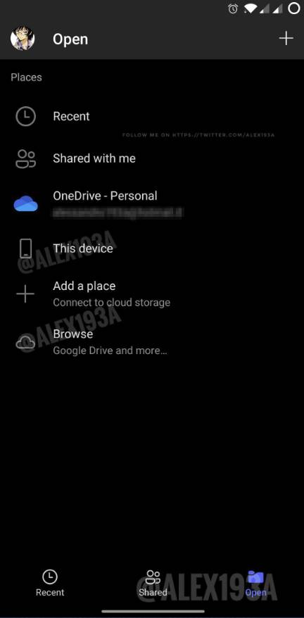 office dark mode word microsoft android telefon aplikacije