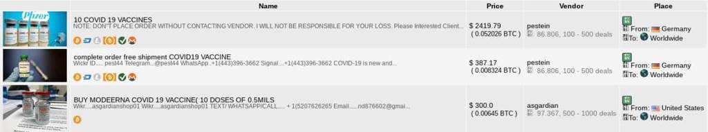 vakcine koronavirus kupovina mračni internet darknet