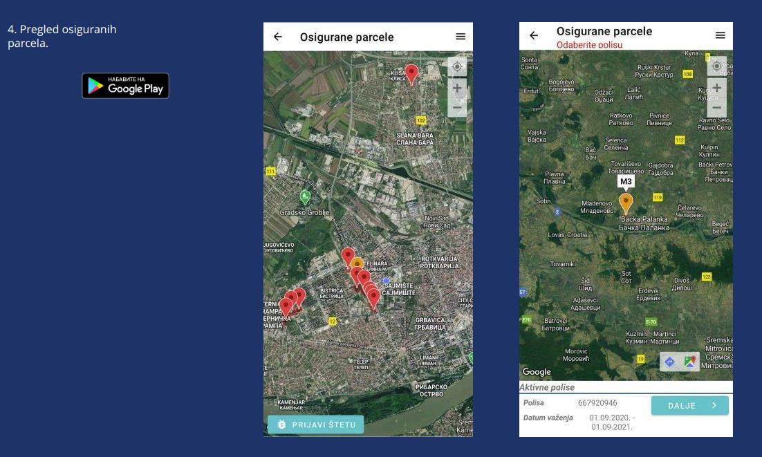 poljoprivreda aplikacija šteta osiguravajuće kuće