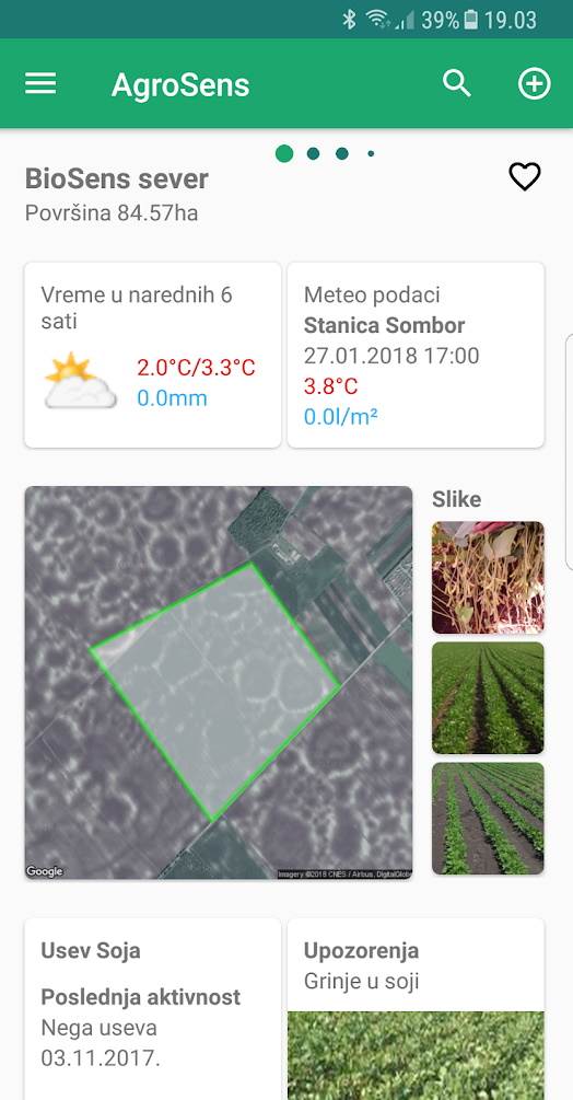 digitalizacija poljoprivrede srbije agrosens platforma veb android aplikacija