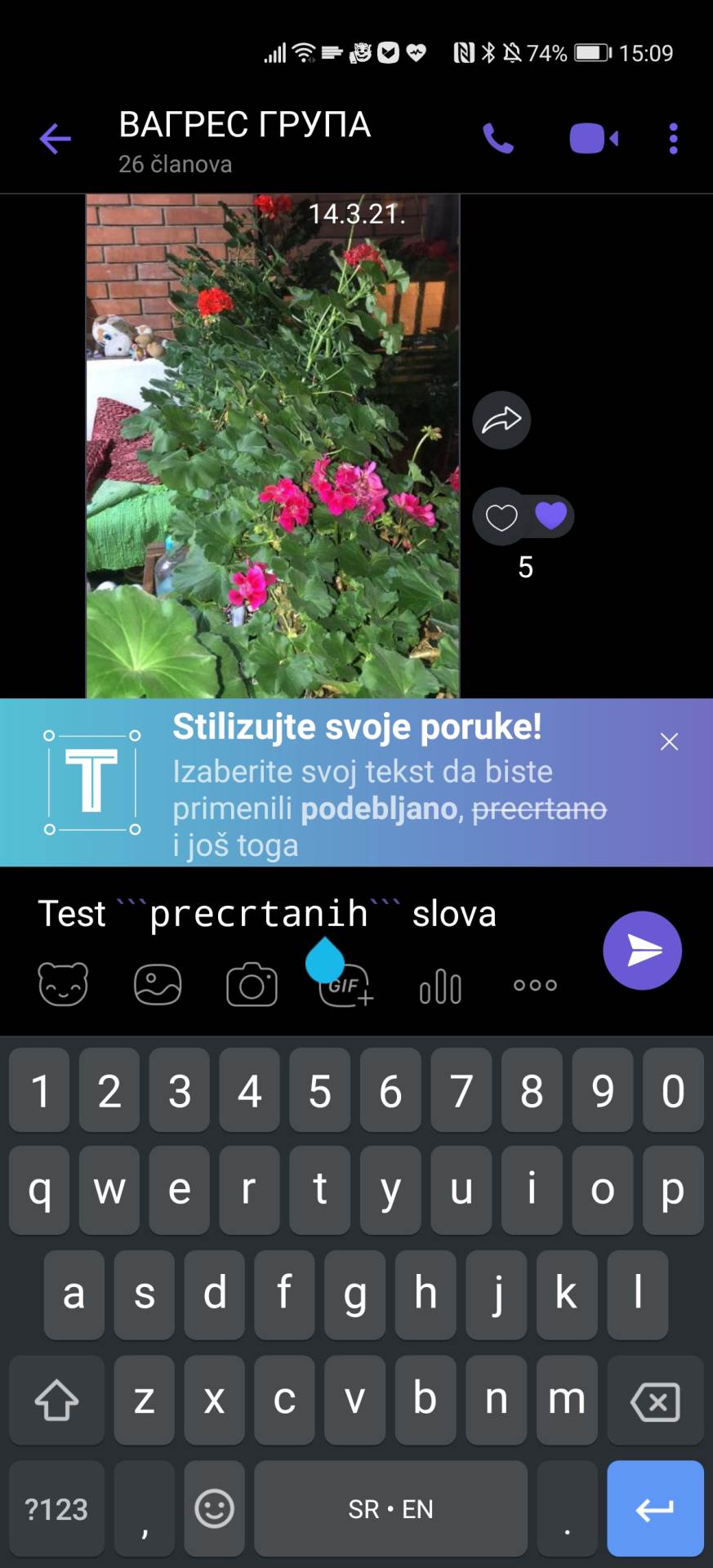 viber izmena teksta poruke bold italic formatiranje pisanja poruka vajber nova opcija kako radi foto